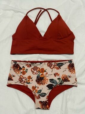 Mid-Waist Bikini Set